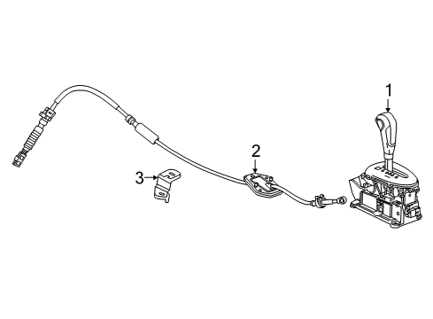 2018 Chevy Spark Shifter Assembly Diagram for 42524905
