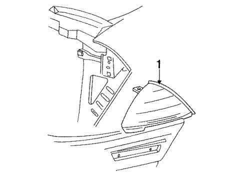 1994 Oldsmobile Achieva Side Marker Lamps Diagram