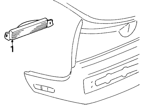 1986 Oldsmobile Toronado Backup Lamp Diagram for 919883