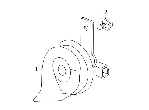 2017 GMC Acadia Horn Diagram