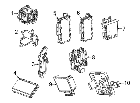 2017 Cadillac CT6 Module Diagram for 24298594