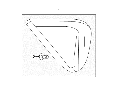 2017 Chevy Volt Exterior Trim - Quarter Panel Diagram