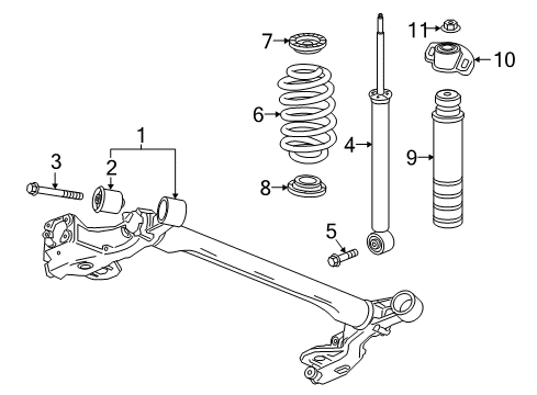2015 Chevy Spark EV Upper Insulator Diagram for 96853902