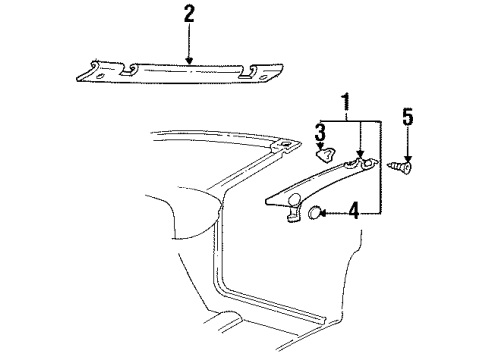 2001 Pontiac Firebird Interior Trim - Convertible Top Diagram