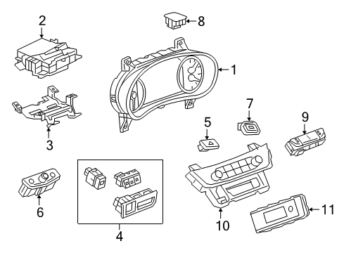 2017 Buick LaCrosse A/C & Heater Control Units Diagram