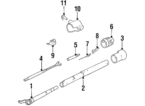 1992 Cadillac Brougham Actuator Diagram for 7827031
