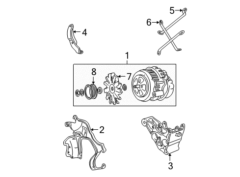 1999 GMC C3500 Alternator Diagram 2 - Thumbnail