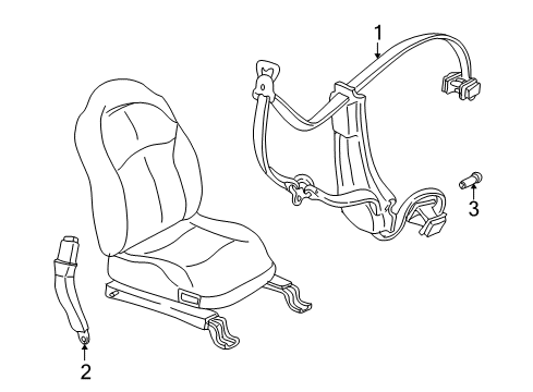 2004 Chevy Corvette Seat Belt Diagram
