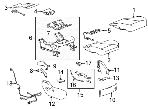 2014 Cadillac SRX Occupant Module Diagram for 22999381