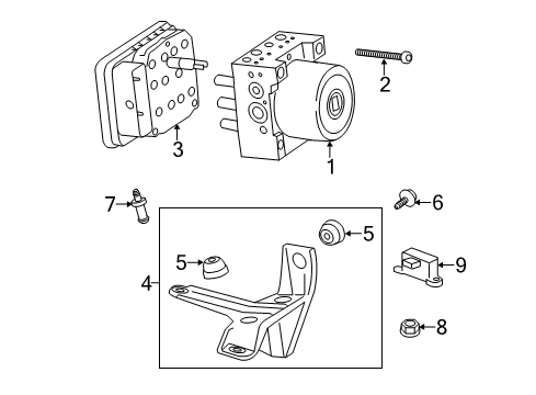 2018 Cadillac CTS Front Seat Air Bag Nut Diagram for 11609279
