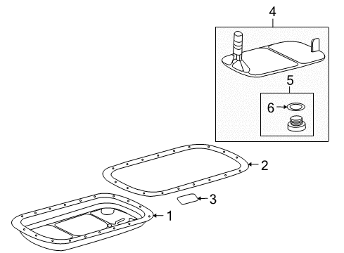 2008 Pontiac G8 Filter Diagram for 96042545