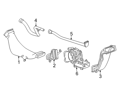 2022 Cadillac XT5 Ducts Diagram 2 - Thumbnail