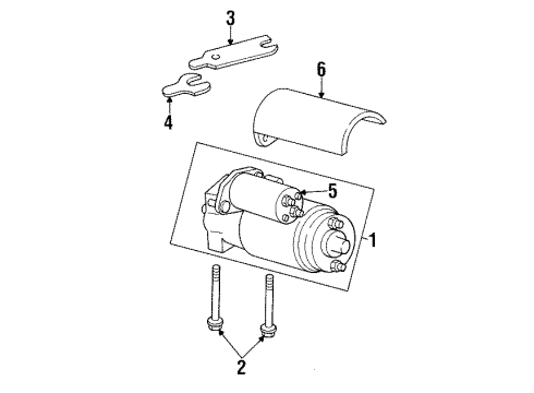 1991 GMC C3500 Starter, Electrical Diagram 1 - Thumbnail