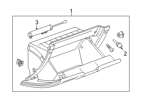 2016 Chevy Silverado 2500 HD Glove Box Diagram