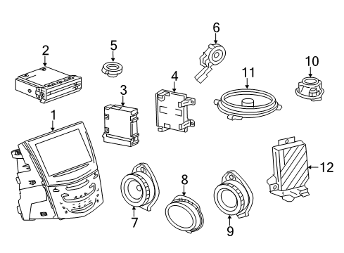 2017 Cadillac CTS Sound System Diagram