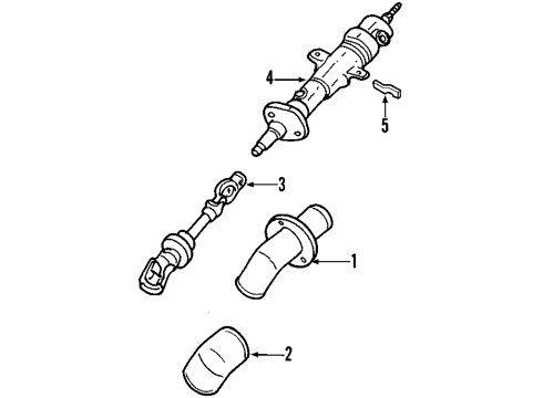 2000 Chevy Impala Steering Column & Wheel Diagram 1 - Thumbnail
