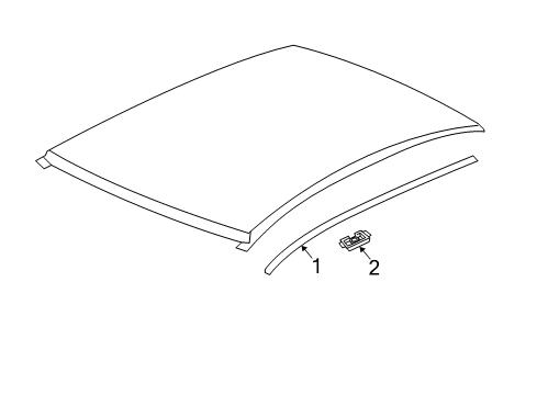 2017 Buick Verano Exterior Trim - Roof Diagram