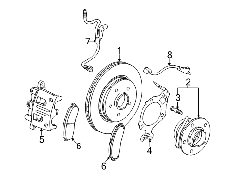 2002 Saturn Vue Front Brakes Diagram