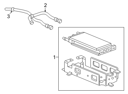 2019 GMC Terrain Return Hose, Front Diagram for 84236956