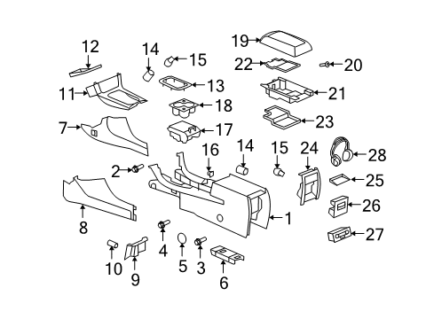 2008 Saturn Aura Cover Bolt Diagram for 11570903