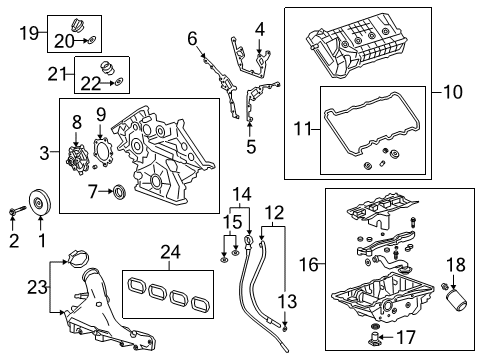 2019 Cadillac CT6 Oil Tube Diagram for 12690680