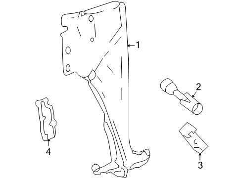 2006 Hummer H2 Fender & Components Diagram