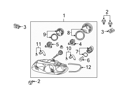 2006 Pontiac GTO Bulbs Diagram