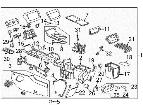 2014 Chevy Traverse Multiplex Switch, Blue Diagram for 22824077