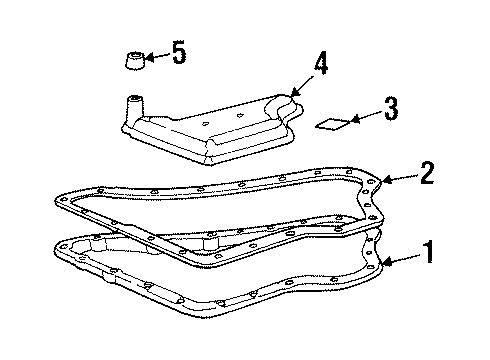 1998 Cadillac DeVille Transaxle Parts Diagram