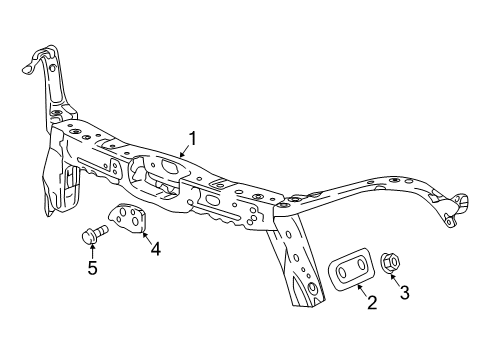 2019 Chevy Bolt EV Inner Bracket, Front Diagram for 42727470