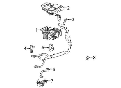 2022 Buick Encore GX Fuse Box Cover Diagram for 42702539