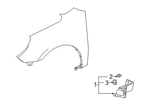 2017 Chevy Equinox Exterior Trim - Fender Diagram