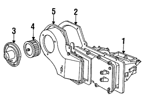 1994 Oldsmobile Cutlass Cruiser Blower Motor & Fan Diagram