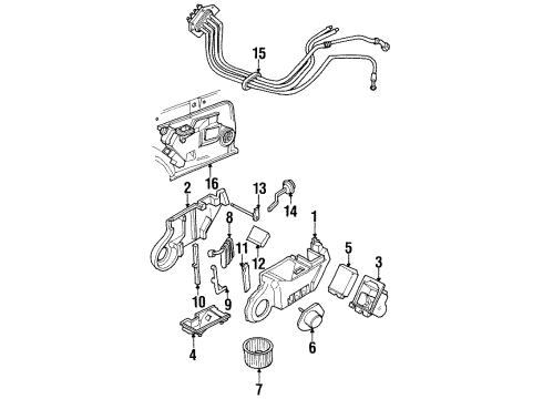 1993 Oldsmobile Silhouette Outlet Pipe Diagram for 10080363