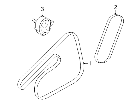 2010 Chevy Aveo5 Belts & Pulleys Diagram