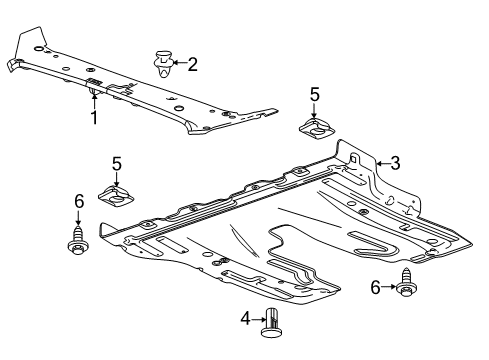 2017 Buick Verano Splash Shields Diagram