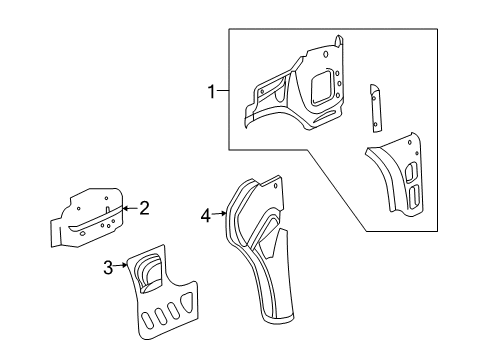 2012 Buick Enclave Hinge Pillar Diagram