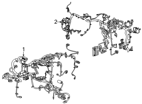 2022 GMC Acadia Electrical Components Diagram 1 - Thumbnail