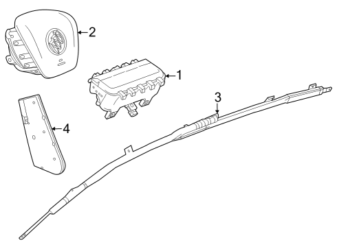 2024 Buick Encore GX Air Bag Components Diagram 1 - Thumbnail
