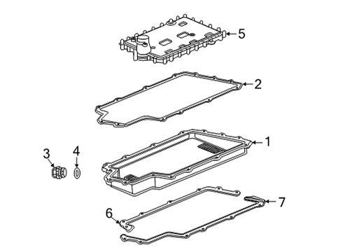 2023 Chevy Corvette Oil Pan Diagram for 24046450