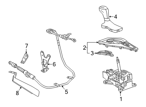 2022 Chevy Camaro Gear Shift Control - AT Diagram