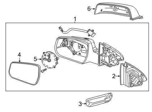 2015 Chevy Malibu Outside Mirrors Diagram