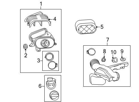 2008 Hummer H2 Air Intake Diagram