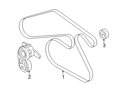 2010 Saturn Vue Belts & Pulleys, Maintenance Diagram 2 - Thumbnail