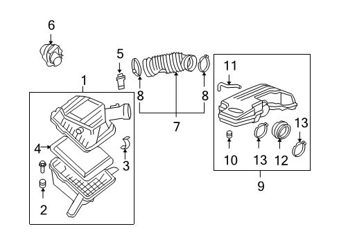 2008 Chevy Colorado PCV Hose Diagram for 15123628