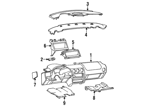 2001 Pontiac Firebird Instrument Panel Diagram