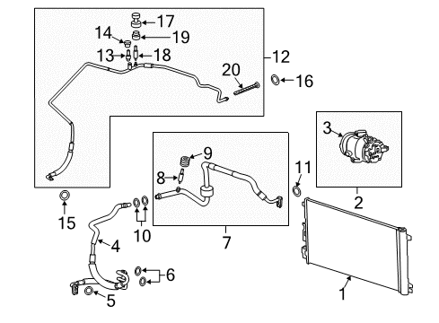 2011 Chevy Malibu Discharge Hose Diagram for 20800924