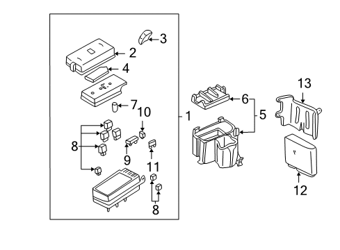 2005 Buick LeSabre Electrical Components Diagram