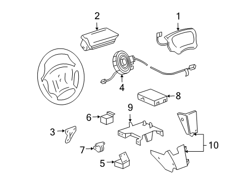 2005 Chevy Cavalier Air Bag Components Diagram