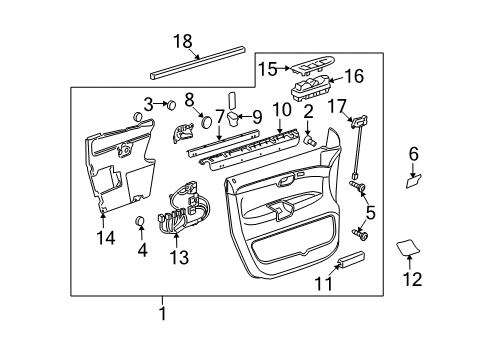 2010 Saturn Outlook Power Seats Diagram 1 - Thumbnail